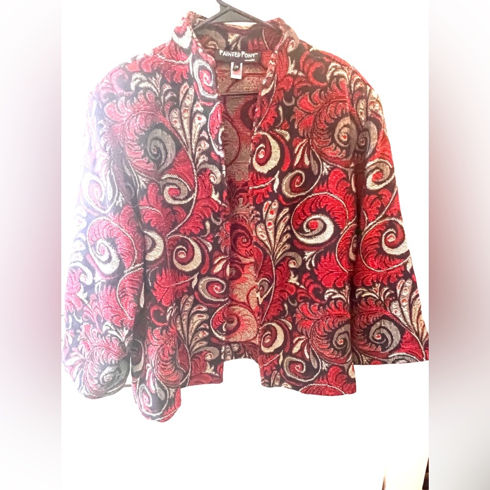 Painted Pony Women's Red and Black Jacket